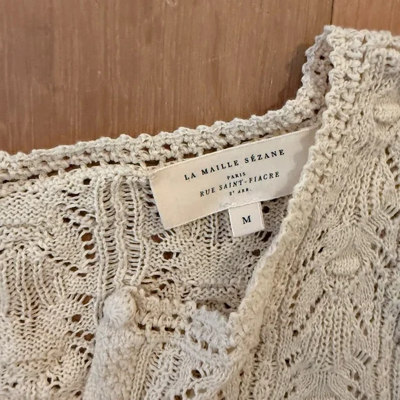 Sezane crochet top, M - Picture 2 of 2